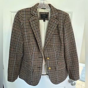 J Crew women’s Rhodes Blazer size 2 Multi-Houndstooth